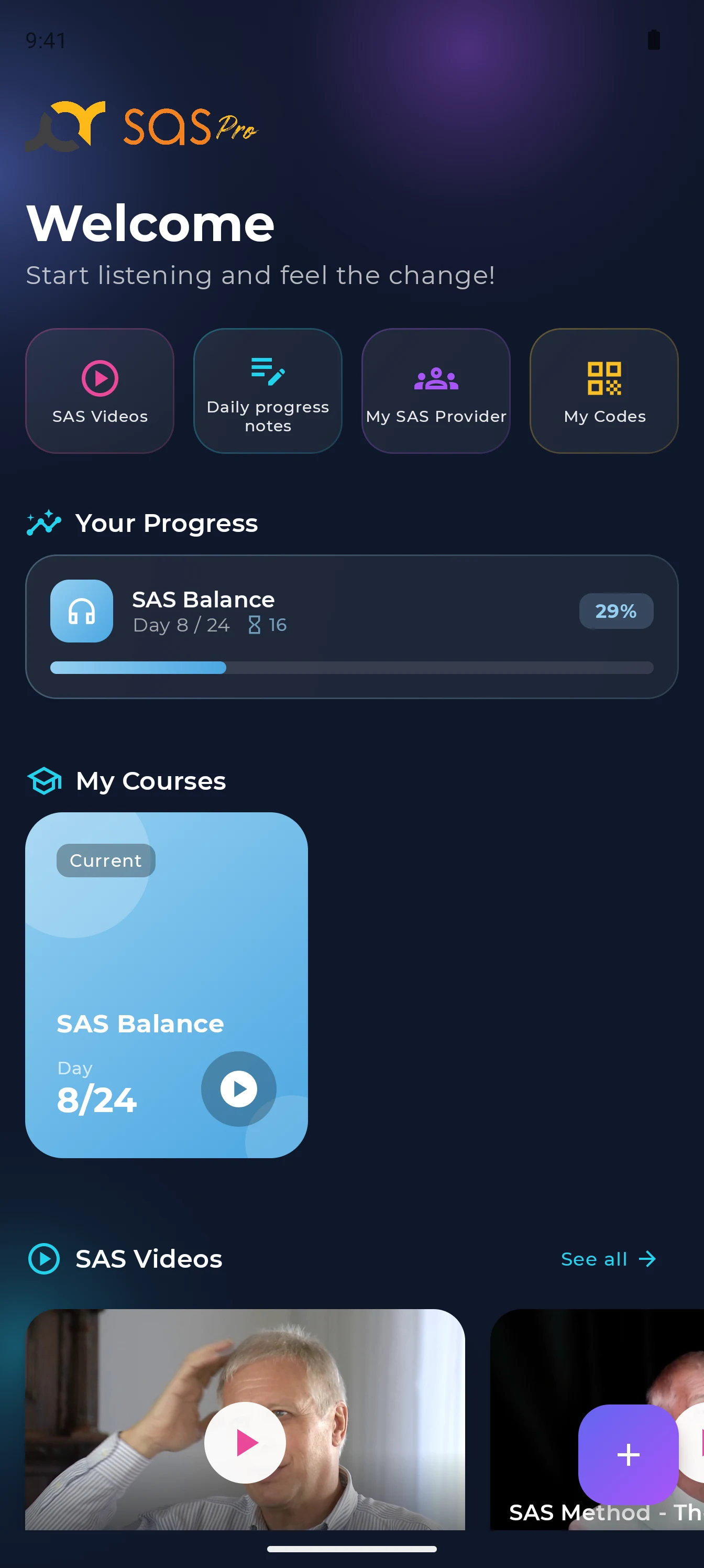 SAS Centre screenshot